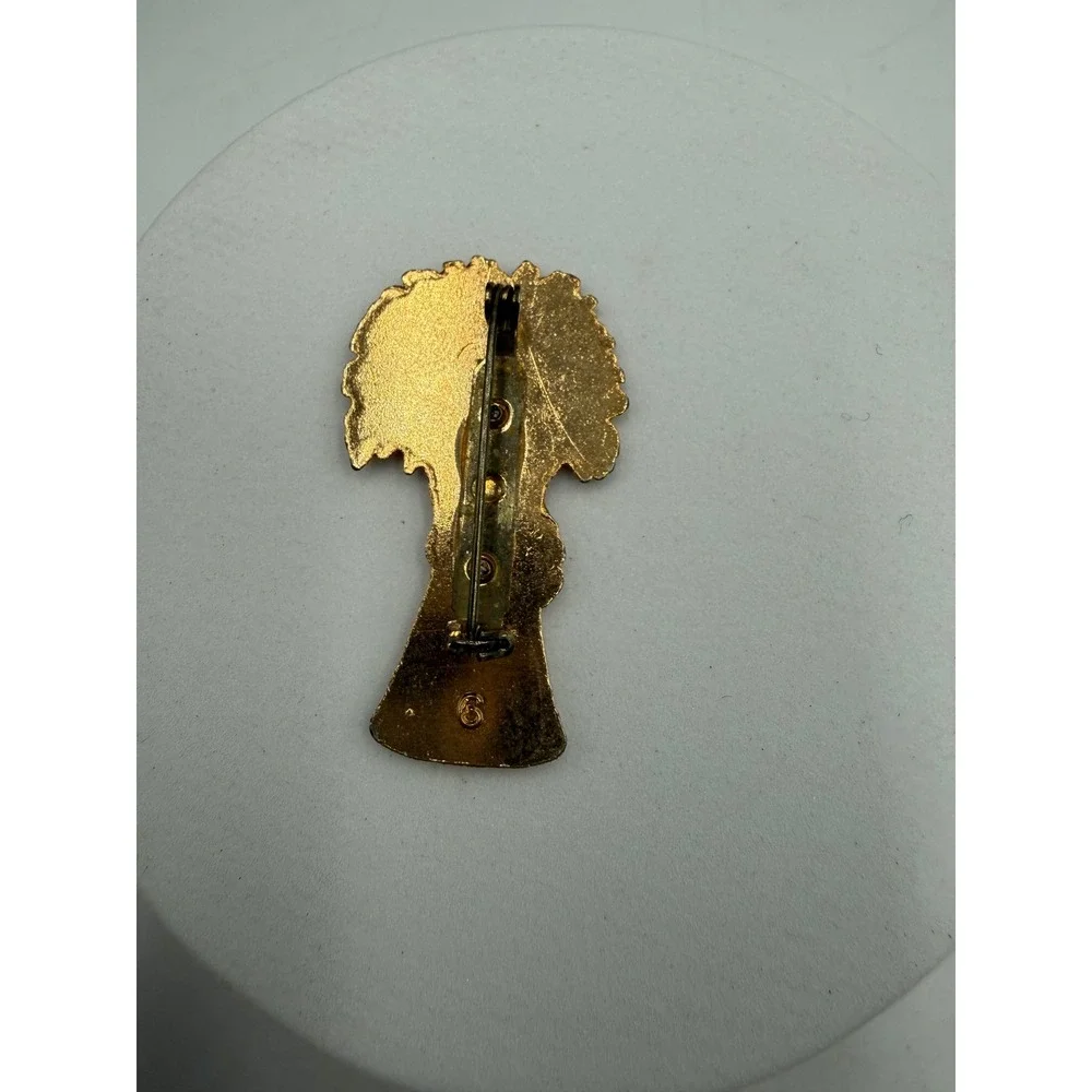 Vintage Gold‎ Tone Wheat Sheaf Brooch Harvest Nature Pin Bundle Accessory